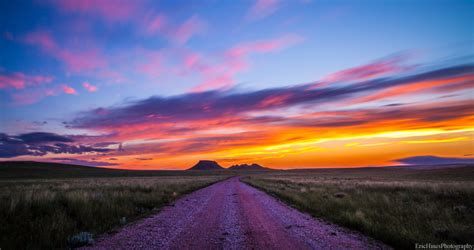 Sunset Over The Plains Wyoming Photo On Sunsurfer