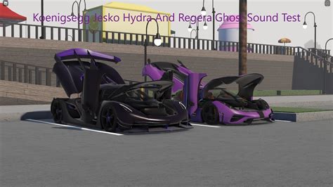 Koenigsegg Jesko Hydra And Regera Ghost Sound Test In Roblox Driving