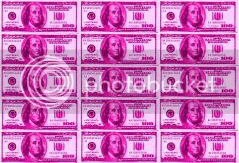 Pink Money Background Graphics Pictures And Images For Myspace Layouts