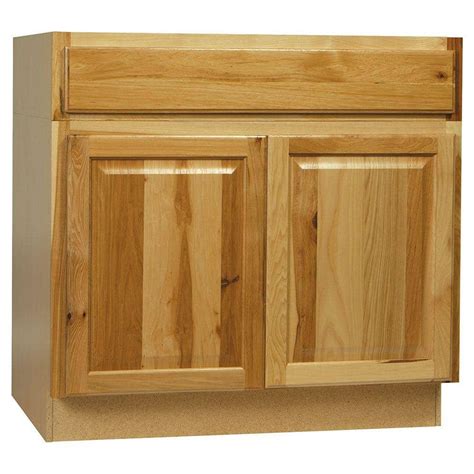 Hampton Bay Hampton Assembled 36x34 5x24 In Accessible Sink Base Kitchen Cabinet In Natural