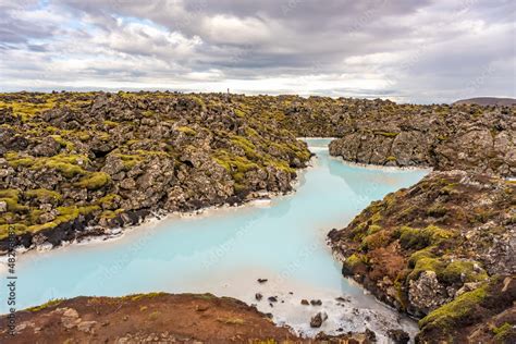 Geothermal power station at Blue lagoon Iceland Stock Photo | Adobe Stock