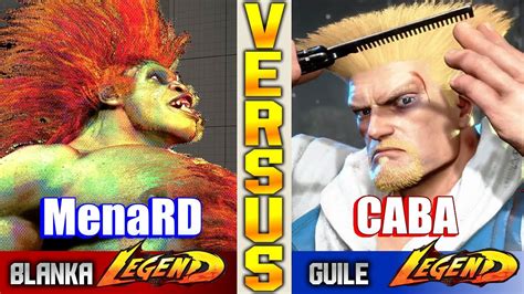 SF6 MenaRD Blanka Vs Guile Caba High Level YouTube