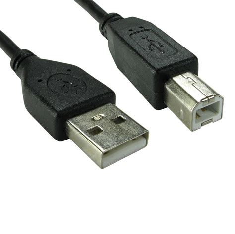 5m Usb 2 0 High Speed Cable Long Printer Lead A To B Black Shielded Epson Hp The Place For All