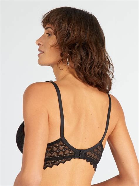 Reggiseno In Pizzo Envie De Lingerie Nero Kiabi 18 00