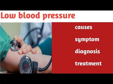 Low Blood Pressure Causes Symptoms Diagnosis Treatment Youtube