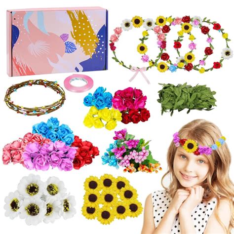 Hysagtek Flower Crown Making Kit Make Your Own Floral Crown Headband