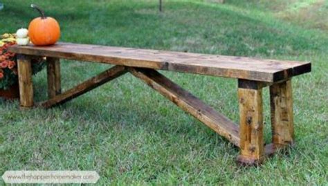 X Bench Nice Rustic Bench Diy Bench Rustic Diy