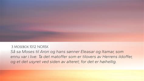 Mosebok Norsk Desktop Wallpaper S Sa Moses Til Aron Og Hans