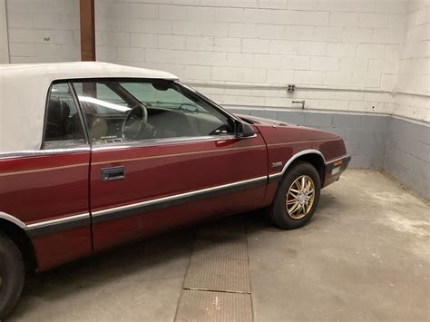 Chrysler Lebaron Convertible Red Fwd Automatic Premium For Sale