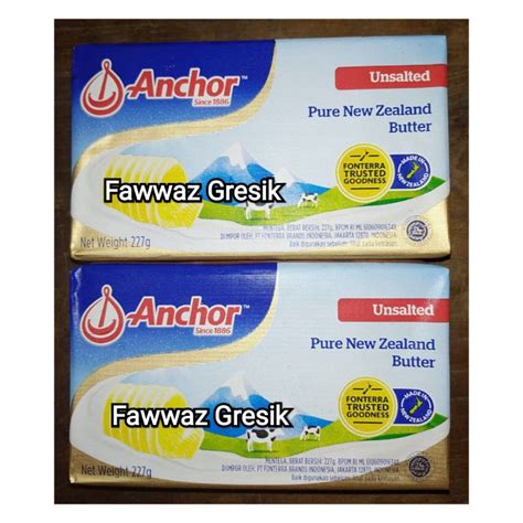 Jual Butter Anchor 200gr MPASI Unsalted Anchor Butter 200 Gr Shopee