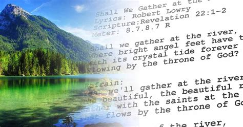 Shall We Gather At The River A Walk With God To Cherish