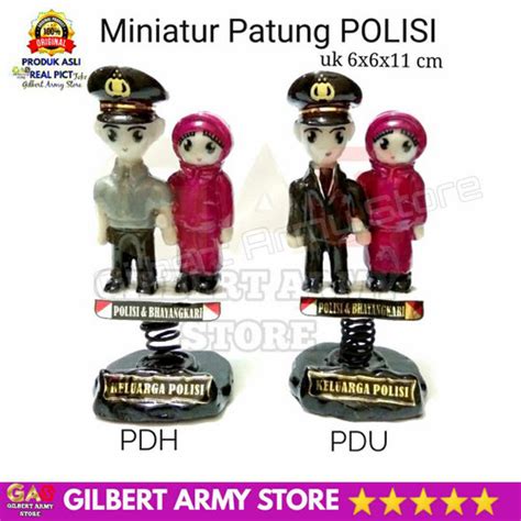 Jual Miniatur Patung Polisi Army Pajangan Dashboard Mobil Terbaru