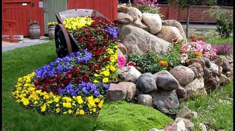 Садовые композиции из цветов / Garden flower arrangements - YouTube