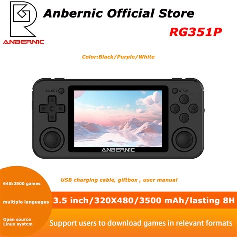 Anbernic New Rg351p Retro Game Console Rk3326 Linux System Pc Shell Ps1