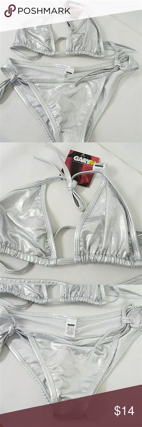 Metallic Silver Bikini New Bikinis Clothes Design Fashion Trends