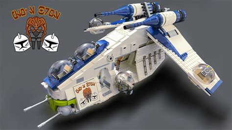 Lego Star Wars Moc Plos Bros Custom Gunship Youtube