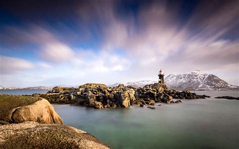 Fondos de Pantalla 1920x1200 Noruega Montañas Islas Lofoten Piedras