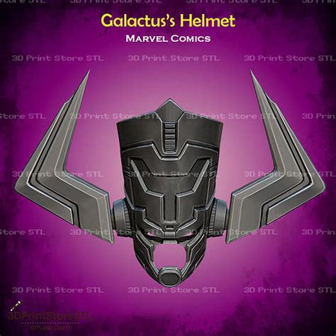 Galactus Helmet Cosplay Marvel Comics - STL File 3D model 3D printable ...