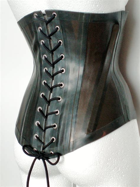 Latex Waist Corset Belt Rubber Corset Latex Waist Belt Etsy