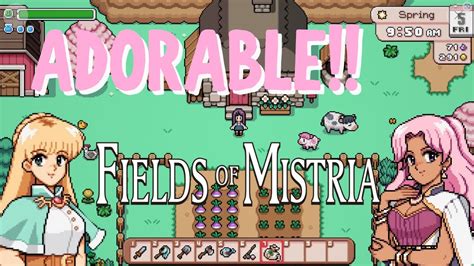 Cute Anime Style Cozy Farming Sim Coming 2024 Fields Of Mistria YouTube