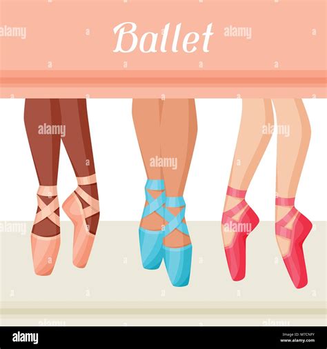 Tarjeta de Invitación al espectáculo de danza del ballet con pointe