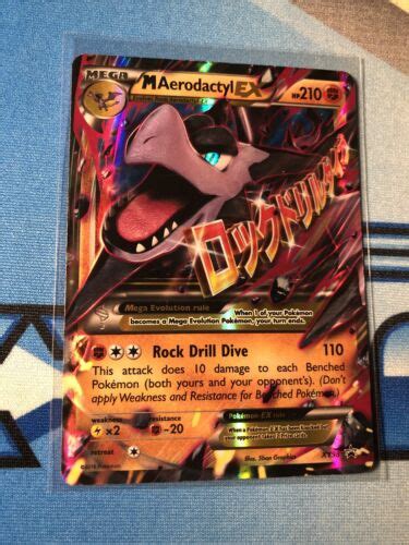 Mavin Mega Pokemon M Aerodactyl Ex Card Black Star Promo Set Xy98