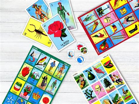 Printable Mexican Loteria Game 100 Boards Pdf Classic Traditional