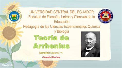 Teoría de Arrhenius PPT Descarga Gratuita