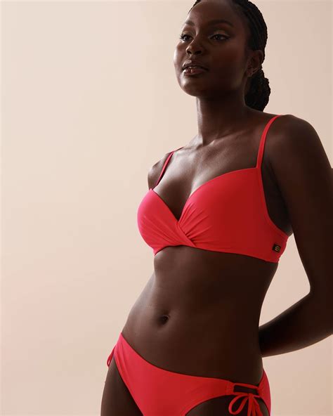 HIBISCUS Plunge Bikini Top Hibiscus La Vie En Rose
