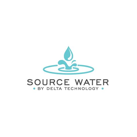 Elegant Playful Water Purification Logo Design For Delta Technology