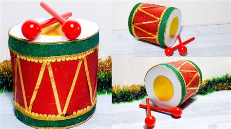 Diy Easy Christmas Crafts Christmas Decor Diy Projects Diy Drum For