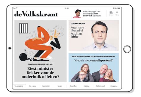 Week Van De Hoofdredacteur Een Nieuwe Manier Om De Volkskrant Te Lezen