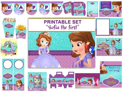 Sophia The First Sofia The First Birthday By Sabrinasprintable 7 99