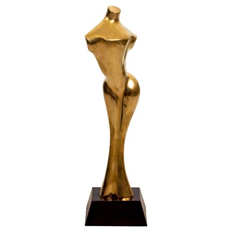 Mid Century Brass Female Nude Sculpture In The Manner Of Jean Arp At StDibs Maybe Brass Nude