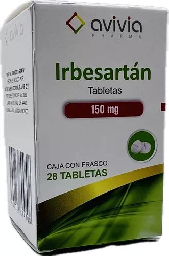 Irbesartan 150 Mg Caja Con Frasco Con 28 Tabletas Avivia MercadoLibre