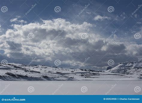 Clouds Over Blue Mesa Reservoir Stock Photo Image Of Clouds Mesa