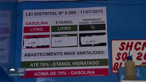 Preço da gasolina sobe em média 20 centavos no DF Bom Dia DF G1