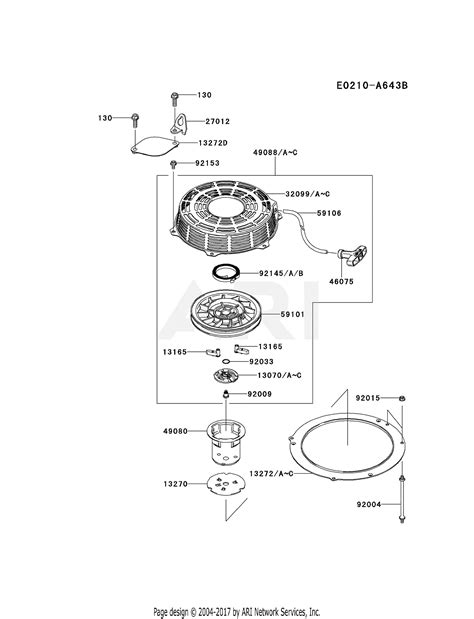 Kawasaki Fs V As Stroke Engine Fs V Parts Diagram For Starter