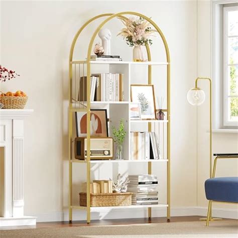 Amazon H Gold Tier Bookshelf With Arched Display Racks