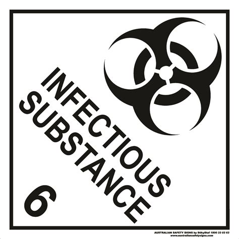 Class Infectious Substance Discount Safety Signs New Zealand