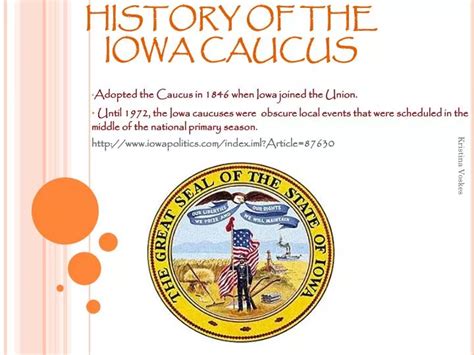 PPT - HISTORY OF THE IOWA CAUCUS PowerPoint Presentation, free download ...