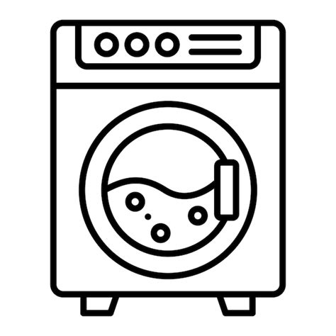 Premium Vector Washing Machine Icon