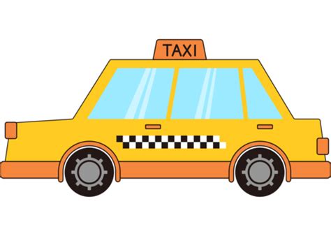 Taxi Yellow Taxi Taxi Cartoon Yellow Taxi PNG Transparent Clipart