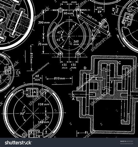 Technical Drawing Stock Photo 66357931 Shutterstock