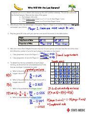 Lesson 5 2 Answer Key Intro Stats Stats Medic Pdf Who Will Win