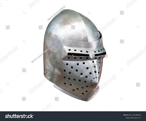 Sparrow Beak Helmet Medieval Knight Isolated Stock Photo 2191068055 ...