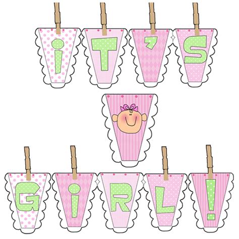 Baby Girl Printable Banner - Parties and Patterns Downloads