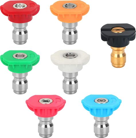 Styddi Pressure Washer Spray Nozzle Tip Set With 5 Multiple Degrees Nozzle And 2