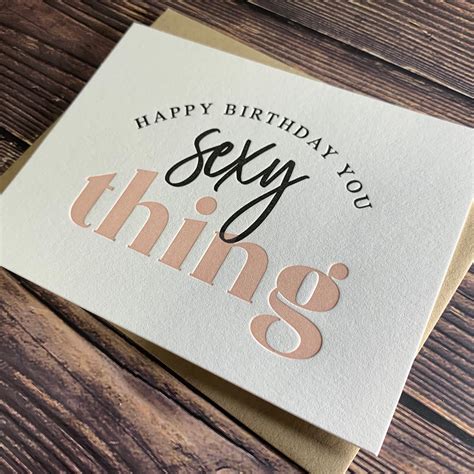 Sexy Thing. Funny Birthday Card for Him. Sexy Gift for Him. - Etsy
