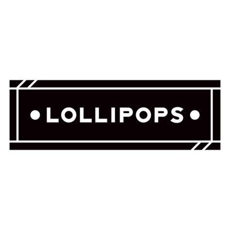 Lollipops Text Label Cut Out Png Design